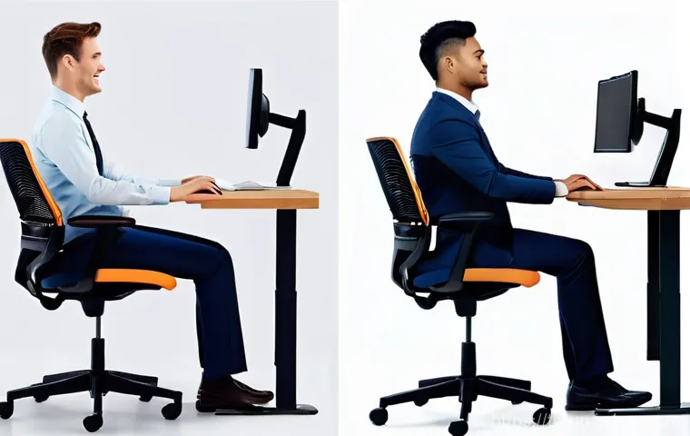 에르고노믹 가구 사용자의 건강 변화 사례 - **Prompt 1: From Discomfort to Ergonomic Comfort**